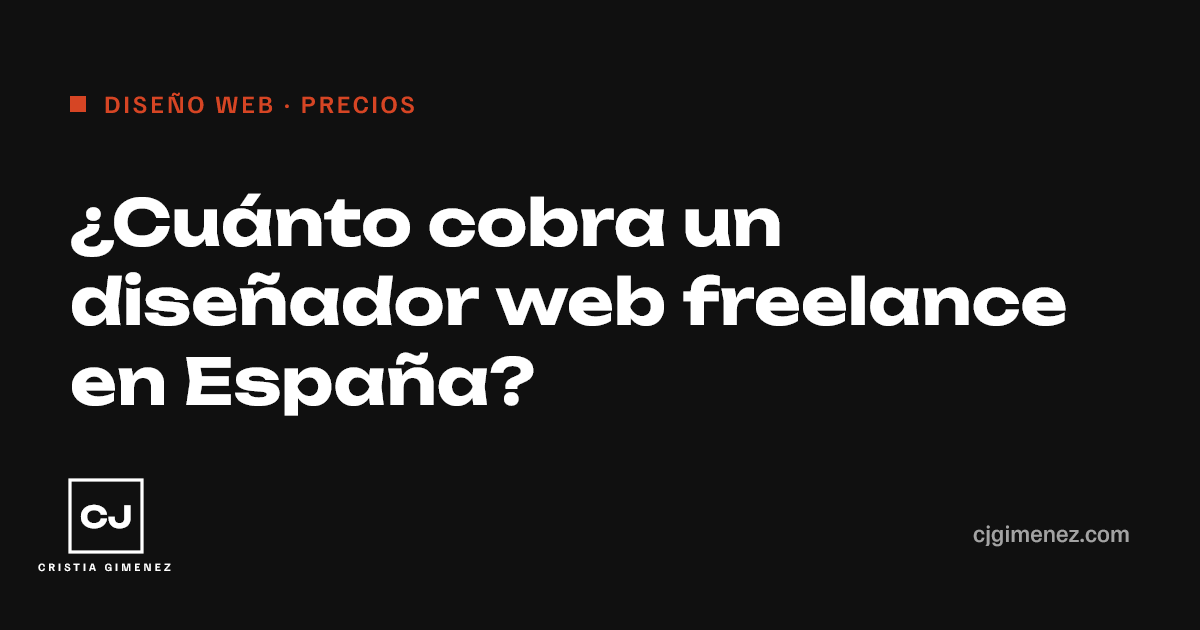 Portada de la guía de precios de diseñador web freelance en España