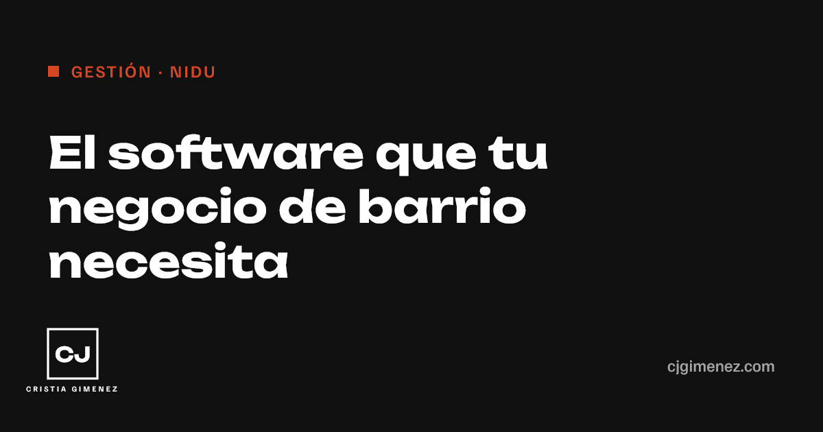 Portada del artículo sobre software de gestión para negocios de barrio